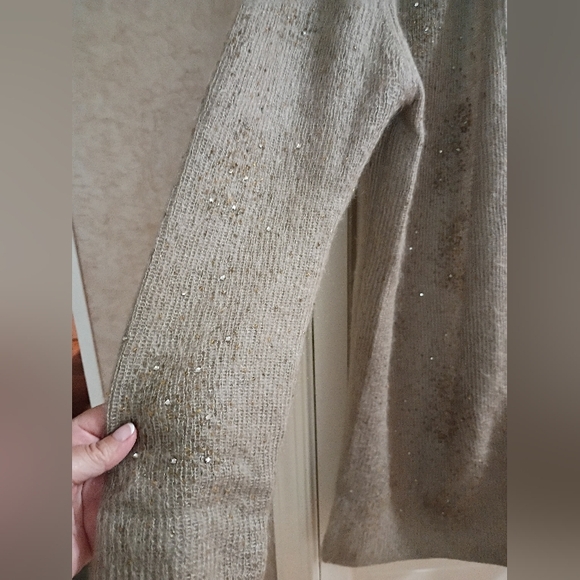 Anne Klein Sparkling Gray Cardigan - Picture 3 of 5